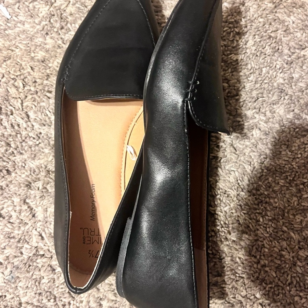 Time and Tru Black Women's Flats